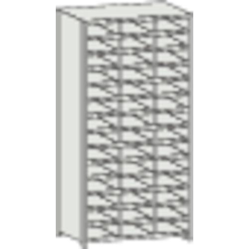 ชั้นวางแบบแบ่งช่อง TRUSCO KB พร้อมตัวกั้นน้ำหก 889X264XH1802 3 แถว 14 ขั้น