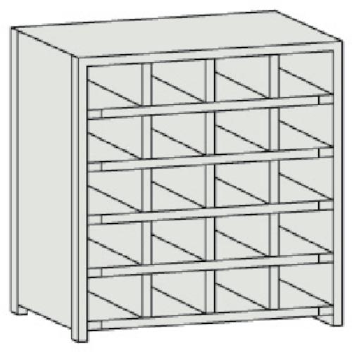 TRUSCO ชั้นวางแบบแบ่งช่อง KB พร้อมตัวกั้นน้ำหก 889X264XH927 4 แถว 5 ขั้น