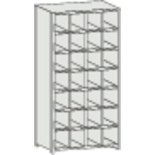 ชั้นวางแบบแบ่งช่อง TRUSCO KB พร้อมตัวกั้นน้ำหก 889X264XH1802 4 แถว 7 ขั้น