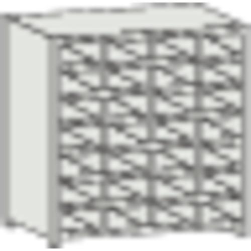 ชั้นวางแบบแบ่งช่อง TRUSCO KB พร้อมตัวกั้นน้ำหก 889X264XH927 4 แถว 7 ขั้น