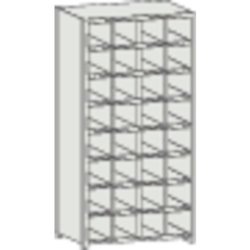 ชั้นวางแบบแยกส่วน TRUSCO KB พร้อมตัวกั้นน้ำหก 889X264XH1802 4 แถว 8 ขั้น