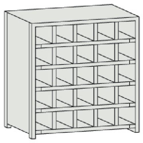 ชั้นวางแบบแบ่งช่อง TRUSCO KB พร้อมตัวหยุดหก 889 x 264 x H927 5 คอลัมน์ 5 ขั้น