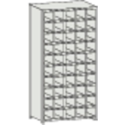 ชั้นวางแบบแบ่งช่อง TRUSCO KB พร้อมตัวกั้นน้ำหก 889X264XH1802 5 แถว 10 ขั้น