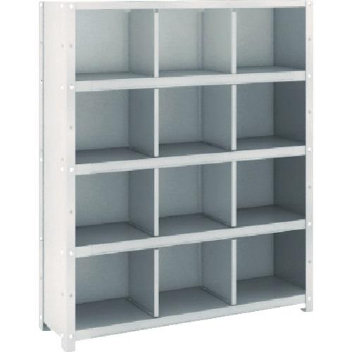 TRUSCO ชั้นวางแบบแบ่งชั้น KC ไม่มีจุกกันหก 889X264XH1052 3 แถว 4 ขั้น