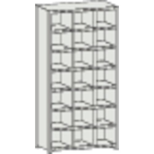 ชั้นวางแบบแยกส่วน TRUSCO KC ไม่มีตัวกั้นหก 889X264XH1802 3 แถว 7 ขั้น