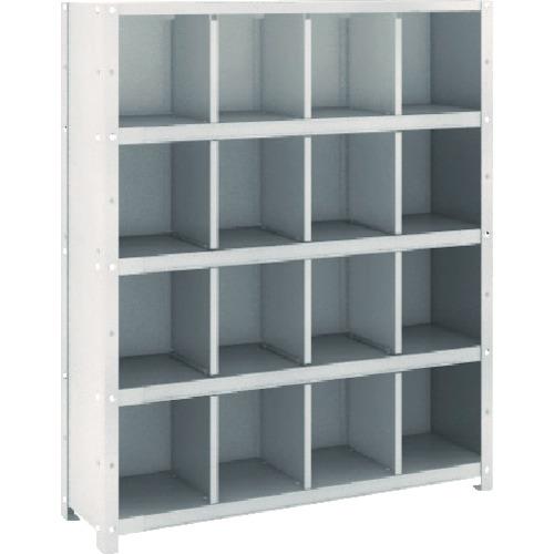 TRUSCO ชั้นวางแบบแบ่งช่อง KC ไม่มีตัวกั้นน้ำหก 889X264XH1052 4 แถว 4 ระดับ