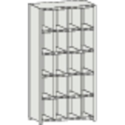 ชั้นวางแบบแบ่งช่อง TRUSCO KC ไม่มีตัวกั้นหก 889X264XH1802 4 แถว 5 ขั้น