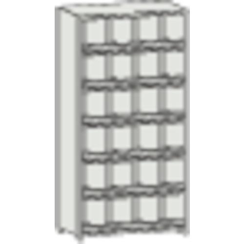 ชั้นวางแบบแบ่งช่อง TRUSCO KC-M หน้าสัมผัส 875 x 250 x H1800 4 แถว 6 ขั้น