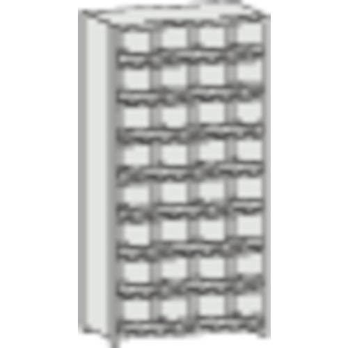 ชั้นวางของแบบแบ่งช่อง TRUSCO KC-M หน้าสัมผัส 875 x 250 x H1800 4 แถว 8 ขั้น