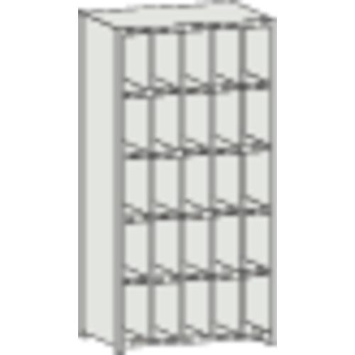 ชั้นวางแบบแยกส่วน TRUSCO KC ไม่มีตัวกั้นหก 889X264XH1802 5 แถว 5 ขั้น