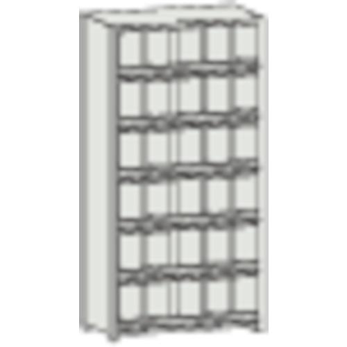 ชั้นวางของแบบแบ่งช่อง TRUSCO KC-M หน้าสัมผัส 875 x 250 x H1800 5 แถว 6 ขั้น