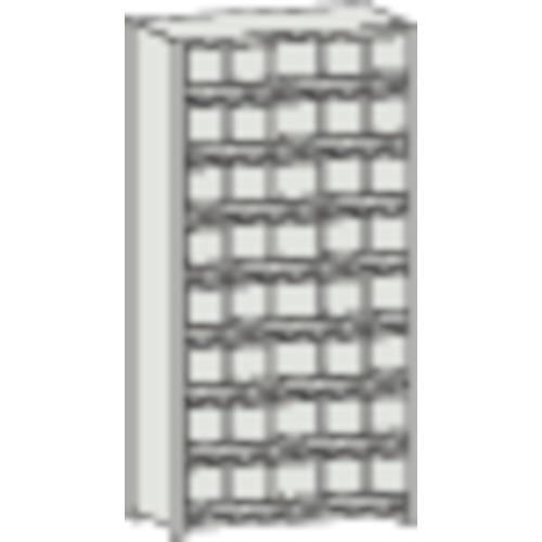 ชั้นวางแบบแบ่งช่อง TRUSCO KC-M หน้าสัมผัส 875X250XH1800 5 แถว 8 ขั้น