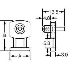 Load image into gallery viewer, PANDUIT rivet type thin push-in fixture red (100 pieces)
