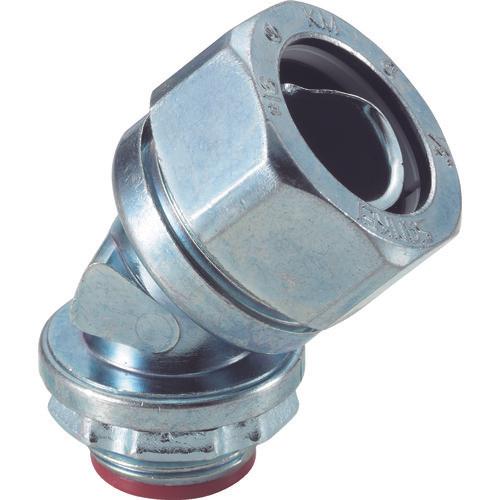 ＳＡＮＫＥＩ　ケイフレックス用　４５°コネクタ　ノックアウト接続用　管用平行おねじ付き