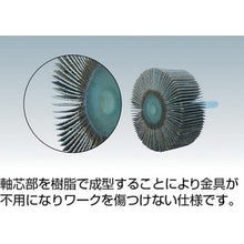 画像をギャラリービューアに読み込む, ＭＵＲＡＫＯ　軸付フラップ金具無し　外径２５幅５軸径３ｍｍ　粒度＃２４０　２４０＃
