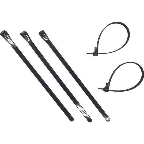 ユタカメイク　結束タイ　リピートタイ１５入　７．３ｍｍ×２００ｍｍ　ブラック