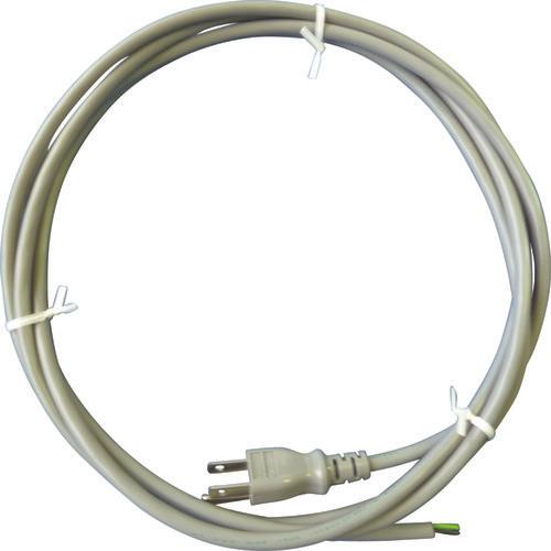 川崎電線　プラグ付電源用コード　３ｍ　灰