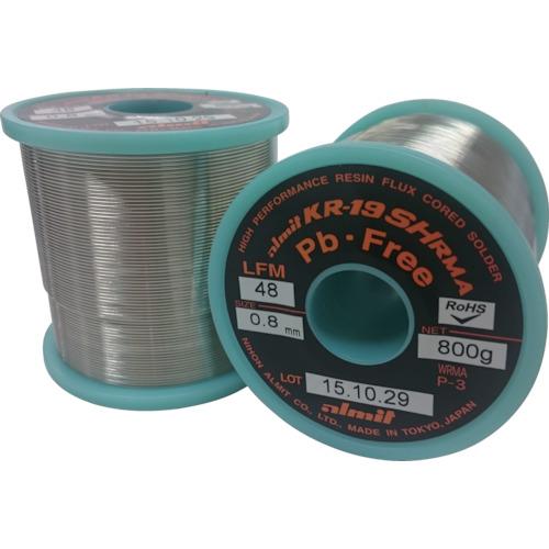 アルミット　鉛フリーやに入りはんだ　ＫＲ－１９　ＳＨ　ＲＭＡ　ＬＦＭ４８　１．２ｍｍ