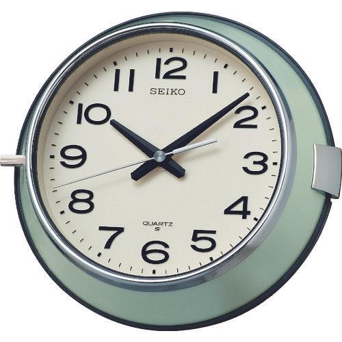 SEIKO dustproof office clock diameter 221 x 63 metal frame
