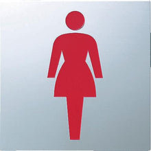 画像をギャラリービューアに読み込む, 光　ステンレスサイン女マーク７０×７０×０．８ｍｍ
