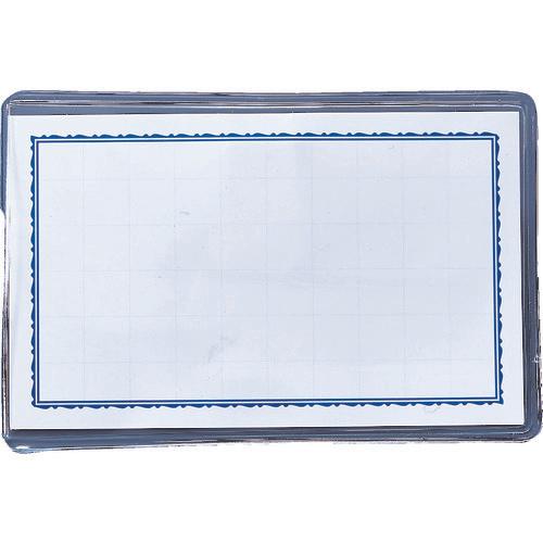 TRUSCO แผ่นรองป้ายชื่อ PVC อ่อน แบบธรรมดา คลิปหนีบ 55 x 90 มม