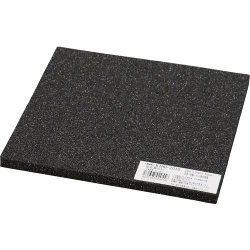 光　低反発ウレタンクッション　２００ｍｍＸ２００ｍｍ　１０ｔ　黒