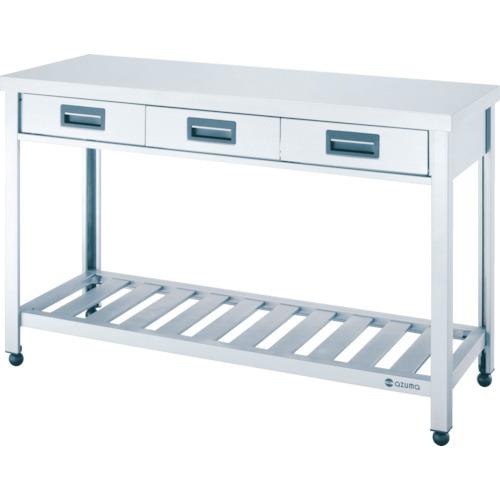 โต๊ะทำงานลิ้นชักหน้าเดียว AZUMA พร้อมแผ่นระแนง 1200 x 450 x 800