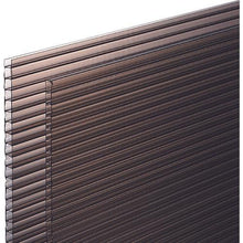 Load image into gallery viewer, Light polycarbonate hollow board 910 x 1820 x 4 mm brown smoke 2 pieces
