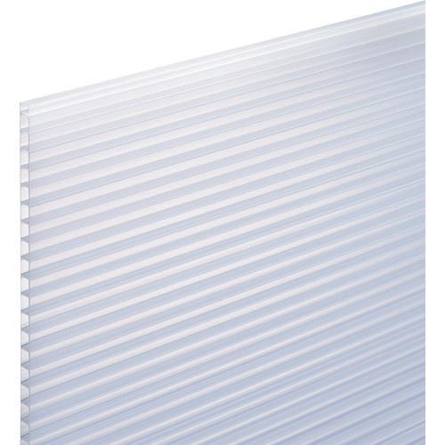 Light polycarbonate hollow board 910 x 1820 x 4 mm Milky white translucent 2 pieces