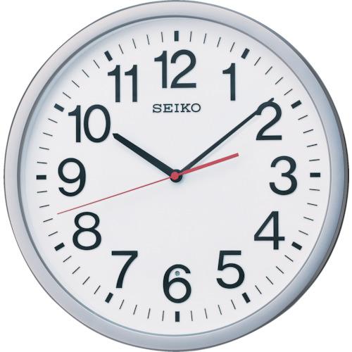 SEIKO radio wave clock diameter 361 x 48 P frame silver metallic
