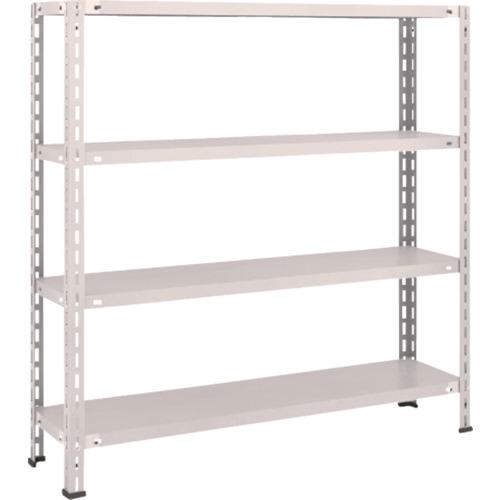 TRUSCO ชั้นวางของ ชั้นกลางน้ำหนักเบา ชนิดไม่มีกลอน 1200X300X1200 4 ขั้น นีโอเกรย์