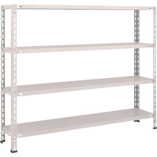 TRUSCO ชั้นวางของ ชั้นกลางน้ำหนักเบา ชนิดไม่มีกลอน 1500x300x1200 4 ขั้น นีโอเกรย์