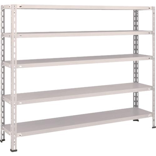 TRUSCO ชั้นวางของน้ำหนักเบา ชั้นกลางแบบไร้กลอน 1500 x 300 x 1200 5 ขั้น นีโอเกรย์