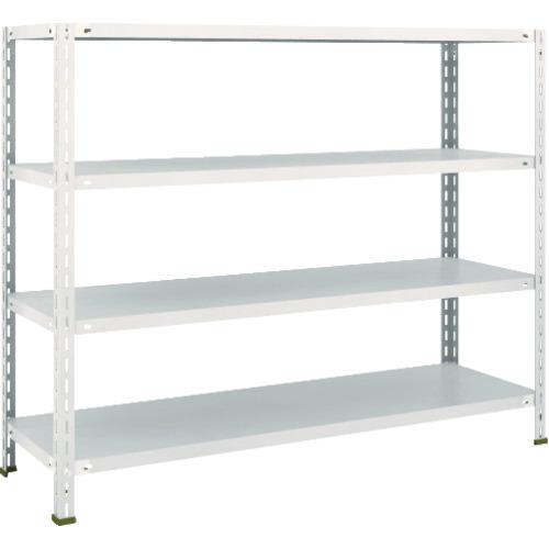 TRUSCO ชั้นวางของ ชั้นกลางน้ำหนักเบา ชนิดไม่มีกลอน 1500X450X1200 4 ขั้น นีโอเกรย์