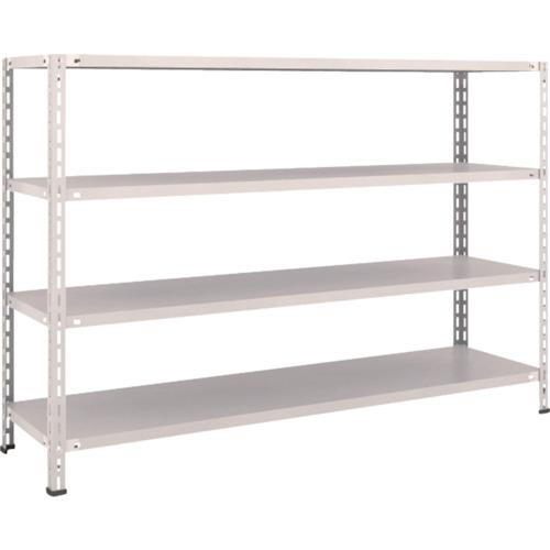 TRUSCO ชั้นวางของ ชั้นกลางน้ำหนักเบา ชนิดไร้กลอน 1800X450X1200 4 ขั้น นีโอเกรย์