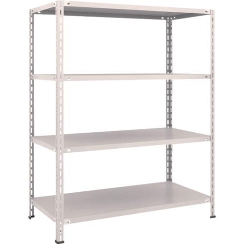 TRUSCO ชั้นวางของ ชั้นกลางน้ำหนักเบา ชนิดไม่มีกลอน 1200x600x1500 4 ขั้น นีโอเกรย์