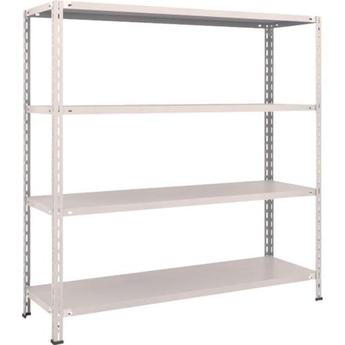 TRUSCO ชั้นวางของ ชั้นกลางน้ำหนักเบา ชนิดไม่มีกลอน 1500x450x1500 4 ขั้น นีโอเกรย์