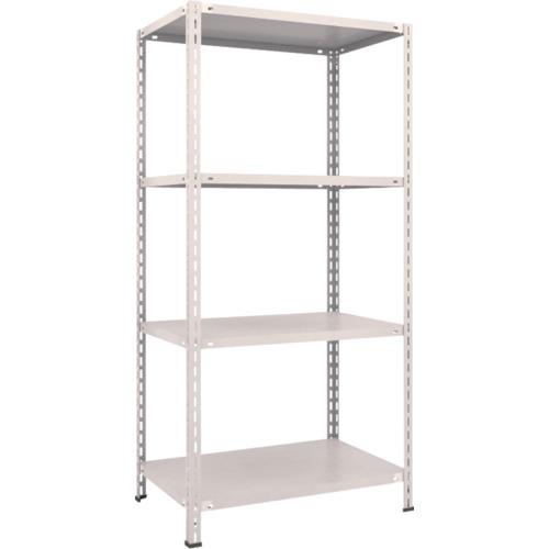 TRUSCO ชั้นวางของ ชั้นกลางน้ำหนักเบา ชนิดไม่มีกลอน 875 x 600 x 1800 4 ขั้น นีโอเกรย์