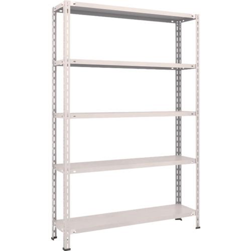 TRUSCO ชั้นวางของ ชั้นกลางน้ำหนักเบา ชนิดไม่มีกลอน 1200x300x1800 5 ขั้น นีโอเกรย์