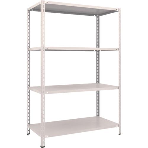 TRUSCO ชั้นวางของ ชั้นกลางน้ำหนักเบา ชนิดไม่มีกลอน 1200x600x1800 4 ขั้น นีโอเกรย์