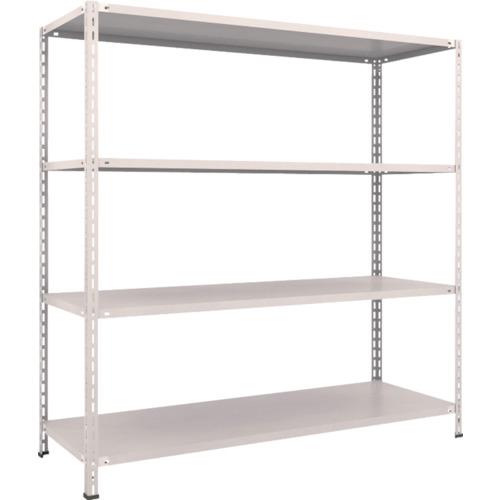 TRUSCO ชั้นวางของ ชั้นกลางน้ำหนักเบา ชนิดไม่มีกลอน 1800x600x1800 4 ขั้น นีโอเกรย์