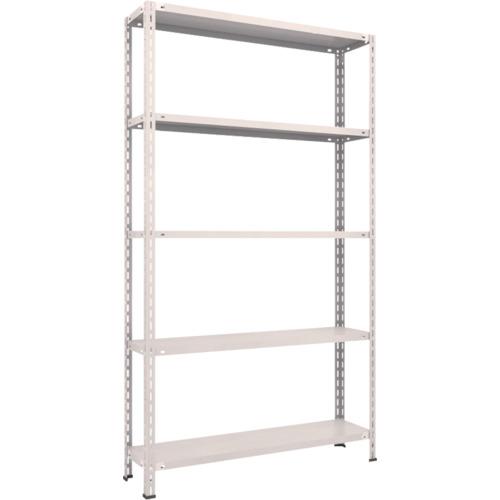 TRUSCO ชั้นวางของน้ำหนักเบา ชั้นกลางแบบไร้กลอน 1200 x 300 x 2100 5 ขั้น นีโอเกรย์