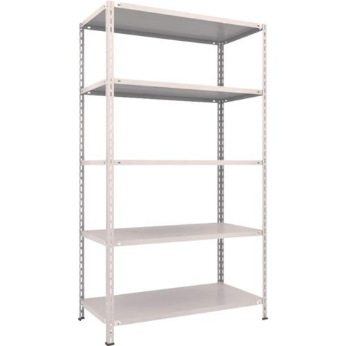 TRUSCO ชั้นวางของน้ำหนักเบา ชั้นกลางแบบไร้กลอน 1200 x 600 x 2100 5 ขั้น นีโอเกรย์