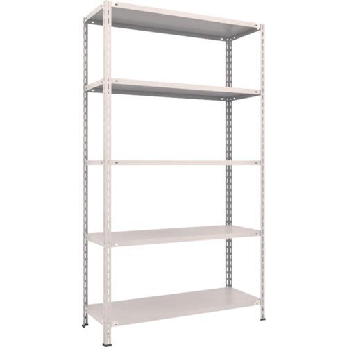 TRUSCO ชั้นวางของ ชั้นกลางน้ำหนักเบา ชนิดไร้กลอน 1200x450x2100 5 ขั้น นีโอเกรย์