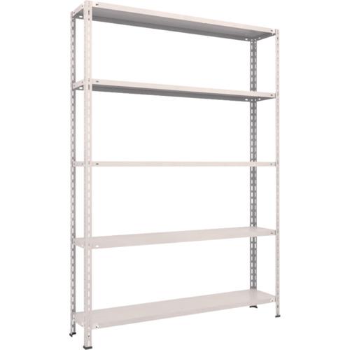 TRUSCO ชั้นวางของน้ำหนักเบา ชั้นกลาง ชนิดไร้กลอน 1500 x 300 x 2100 5 ขั้น นีโอเกรย์