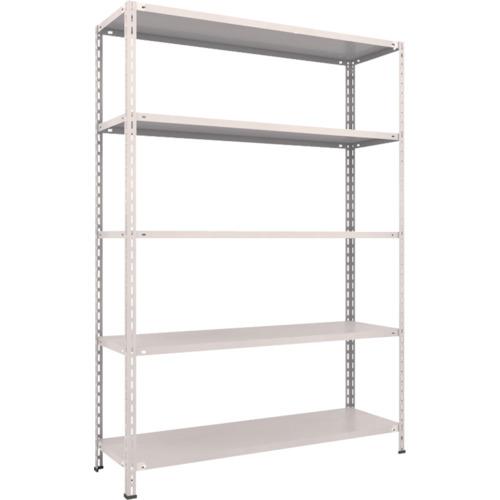 TRUSCO ชั้นวางของน้ำหนักเบา ชั้นกลางแบบไร้กลอน 1500 x 450 x 2100 5 ขั้น นีโอเกรย์