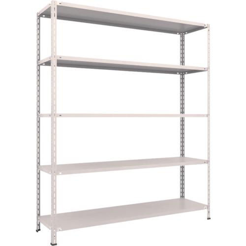 TRUSCO ชั้นวางของน้ำหนักเบา ชั้นกลางแบบไร้กลอน 1800 x 450 x 2100 5 ขั้น นีโอเกรย์