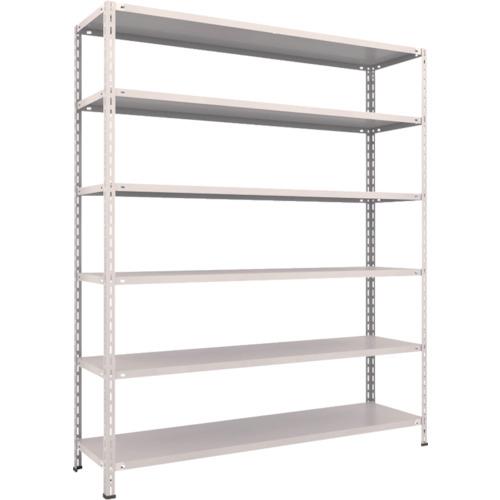 TRUSCO ชั้นวางของ ชั้นกลางน้ำหนักเบา ชนิดไม่มีกลอน 1800x450x2100 6 ขั้น นีโอเกรย์