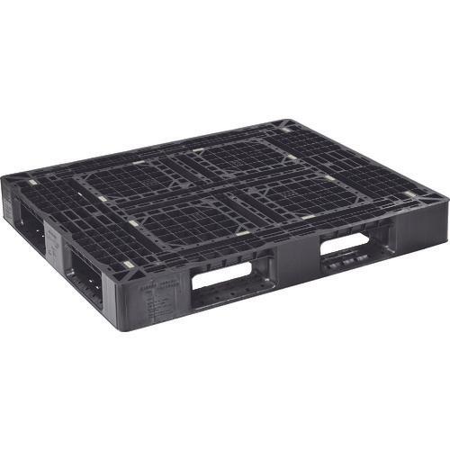 NPC plastic pallet LA-1210RR single-sided four-way insertion black
