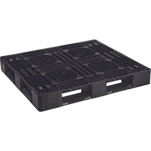 NPC plastic pallet LA-1211RR single-sided four-way insertion black